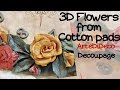 3D Λουλούδια από δίσκους ντεμακιγιάζ...! ArteDiDeco [CC]