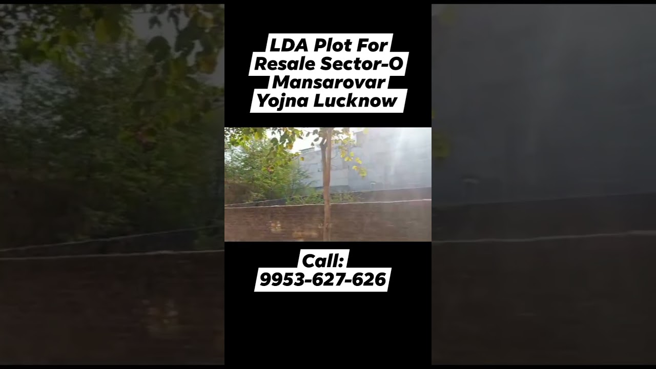 LDA Plot for Resale in Sector -O Mansarovar Yojna Lucknow Call 9953-627-626 Corner Plot For Sale