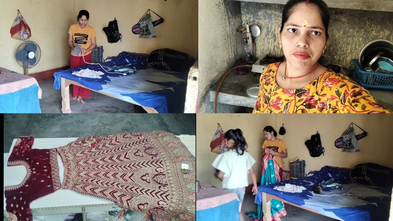 🤷‍♀️घर के सारे काम करने🏵️ के बाद बूटीक 🙅‍♀️जाकर क्या-क्या करती🌺 हूं रेडी टू वियर साड़ी🥰बनाई हूँ 