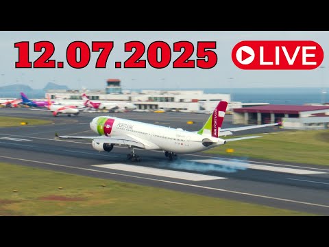 LIVE Action at Madeira Island Airport 12.07.2025