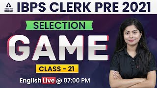 IBPS Clerk English Preparation 2021 | #21 | The Selection Game Live Class screenshot 5