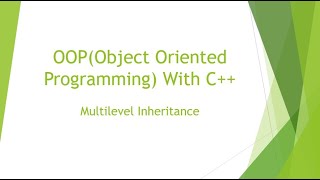 🔥 C++ Multilevel Inheritance Explained: Boost Your OOP Skills with Real-World Examples! 🚀