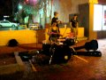 Random kid playing the drums on Mill Ave