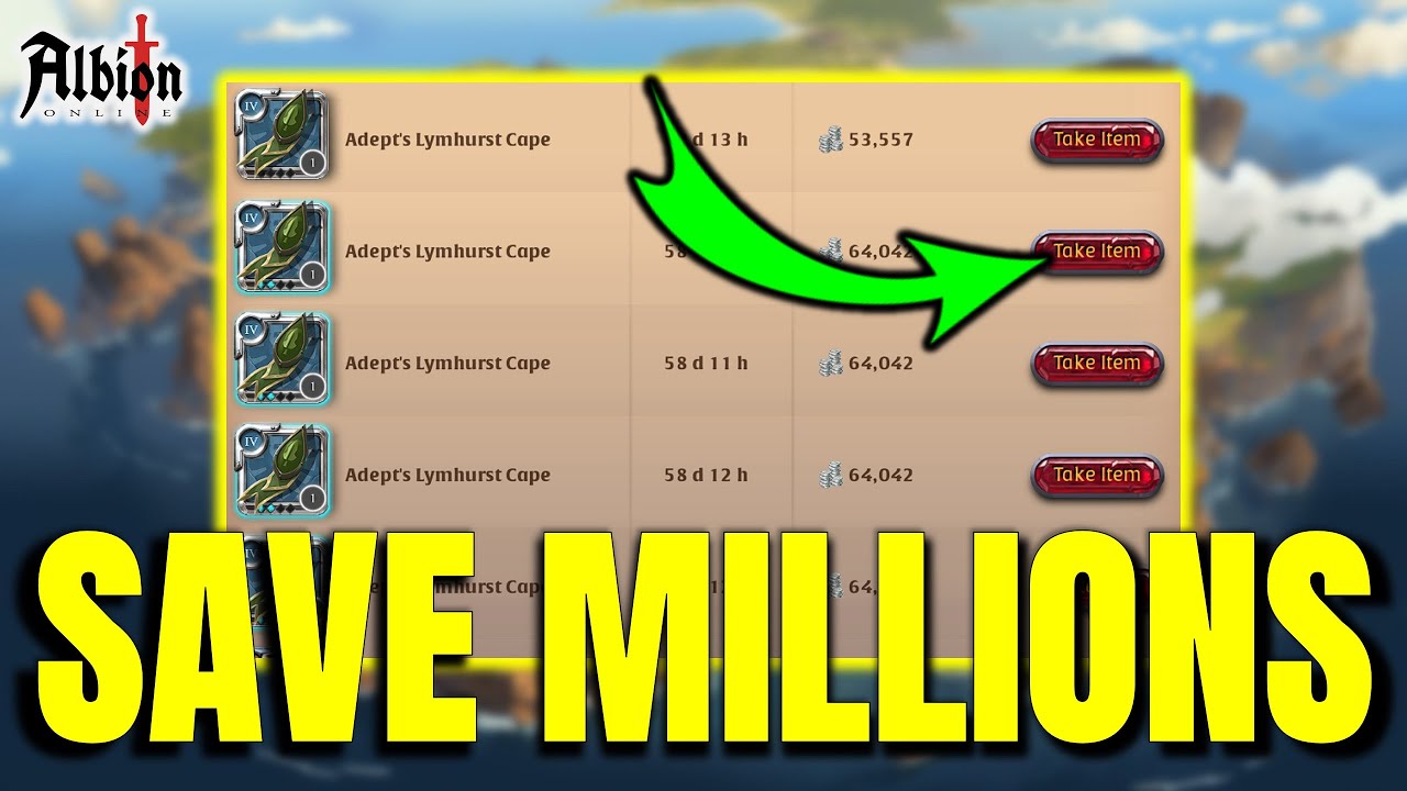 Use this simple trick to save millions of silver in albion online