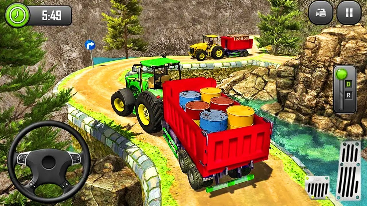 Offroad Real Tractor Driver Cargo Farming Simulator - Android GamePlay