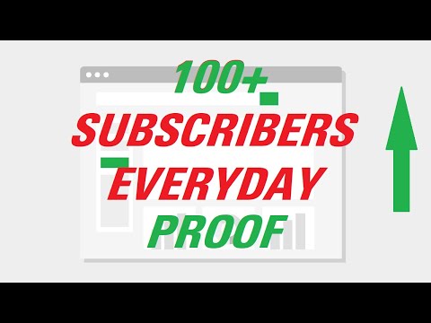 How to get 100 subscribers on Youtube EVERYDAY 