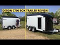 Debon c700 box trailer updated 2022