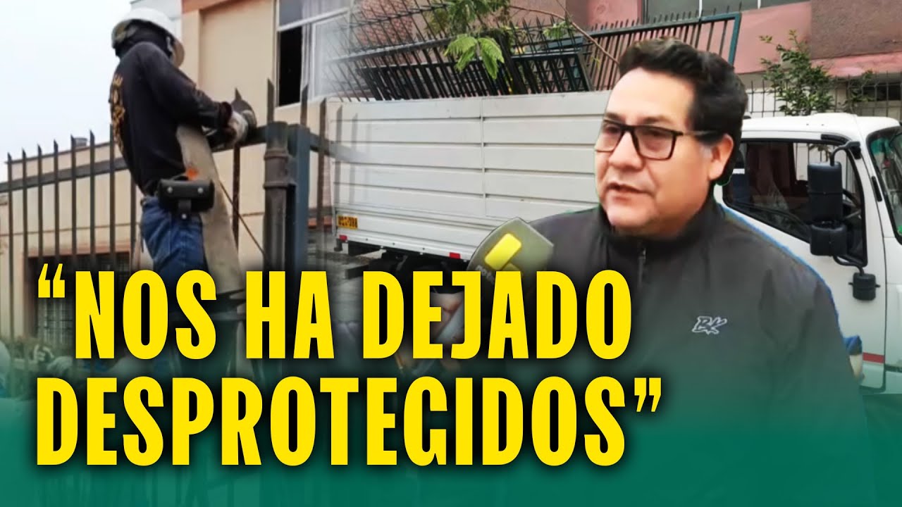 Alcalde quita rejas en Ate y vecinos denuncian hasta robo de mascotas: "Policía no nos protege"