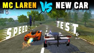 New McLaren Car Speed Ability Test | New McLaren Car Vs McLaren Skin Race In Free Fire