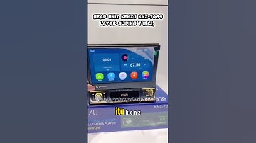 Head Unit KENZU KNZ-7089, layar sliding 7 inci, Android Car Audio, upgrade mobil