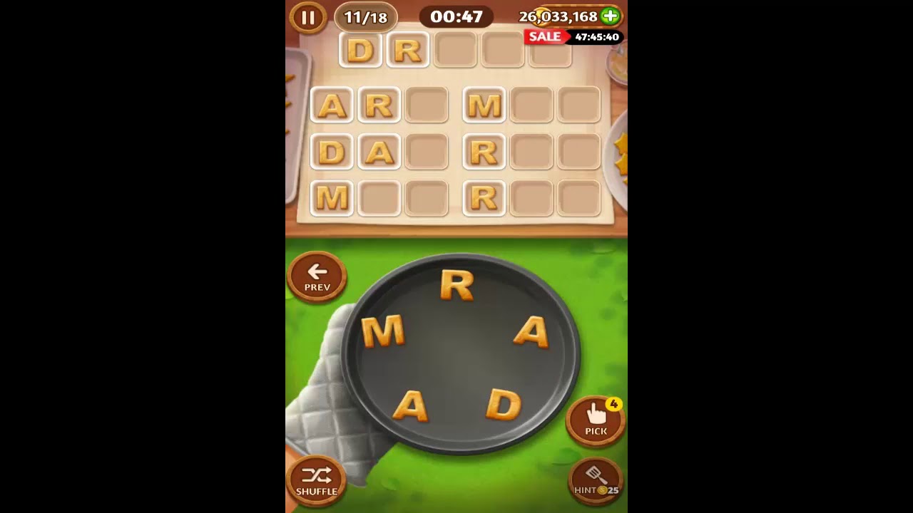 Word Cookies Bake-Off November 24 2018 Answers