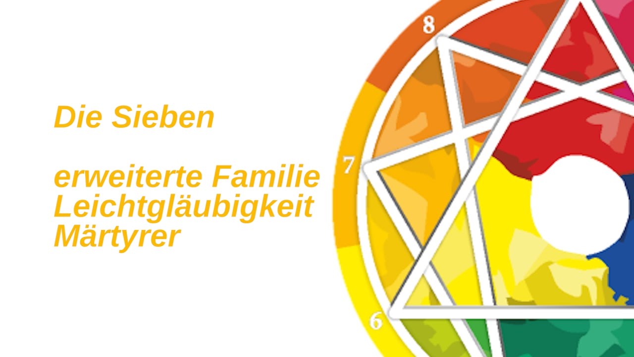 Enneagramm Typ 7 Subtypen:Selbsterhalt - Erweiterte Familie; sex. – leichtgläubig; sozial – Märtyrer