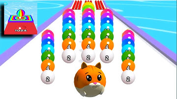 BALL RUN 2048 game all levels android games B14 | Ball Run 2048 - Gameplay Walkthrugh P3