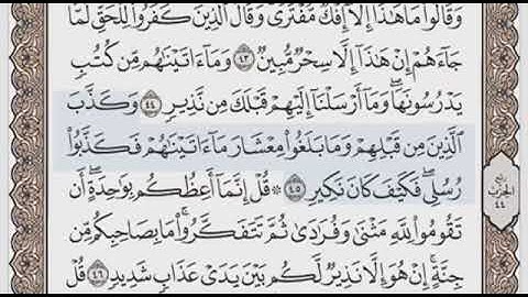 سورة سبإ الصفحة 433 الشيخ محمد صديق المنشاوي