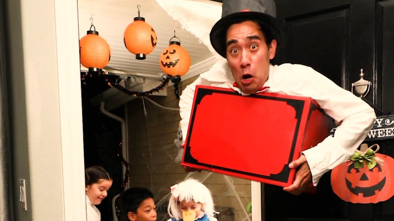 how to get the most candy on Halloween zach king videos