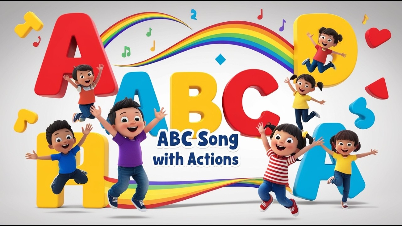 ABC Song with Actions | Clap Jump Move | Alphabet Song for Kids