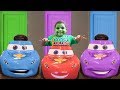 LIGHTNING MCQUEEN LOST HIS COLORS! Learn Colors with Doors and Ball Pit Party Goo Goo Colors