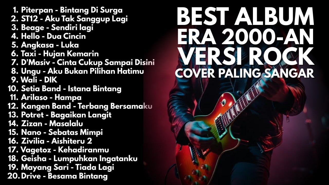 FULL ROCK! LAGU NOSTALGIA HITS 2000 AN VERSI ROCK | Playlist full album saat santai dan kerja