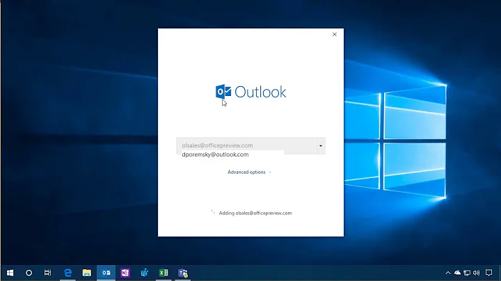 Create a profile for a shared mailbox