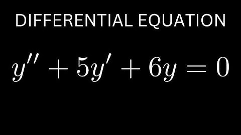Solve the Differential Equation y
