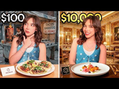 COMIDA DE $100 VS $10,000 | ¿CUÁL ES MEJOR?
