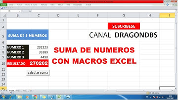 suma de numeros excel macros visual basic