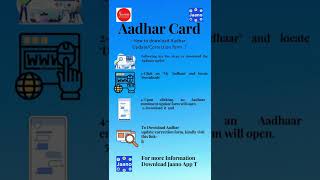 How to Download Aadhar correction Form online 2022 | Aadhar card | Jaano app | Swaniti Initiative screenshot 1