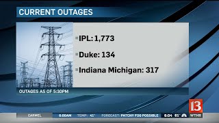 Strong winds knock out power in Indianapolis