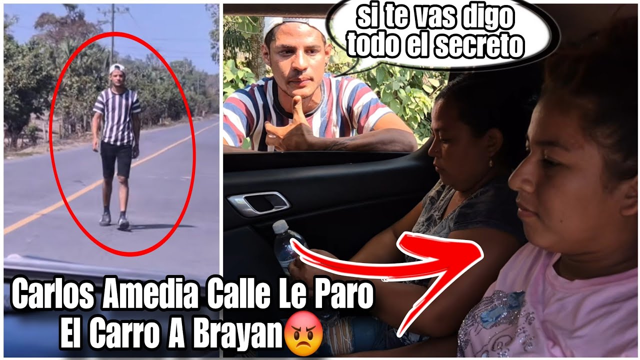 Carlos a Media Calle se Paro para Detener a Jenni/si te vas yo sacó a la lyz todo le dijo😱