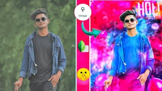 Snapseed Holi Photo Editing Tutorial। Snapseed Holi Editing kaise kre 2022। How to Holi Photo edit screenshot 3