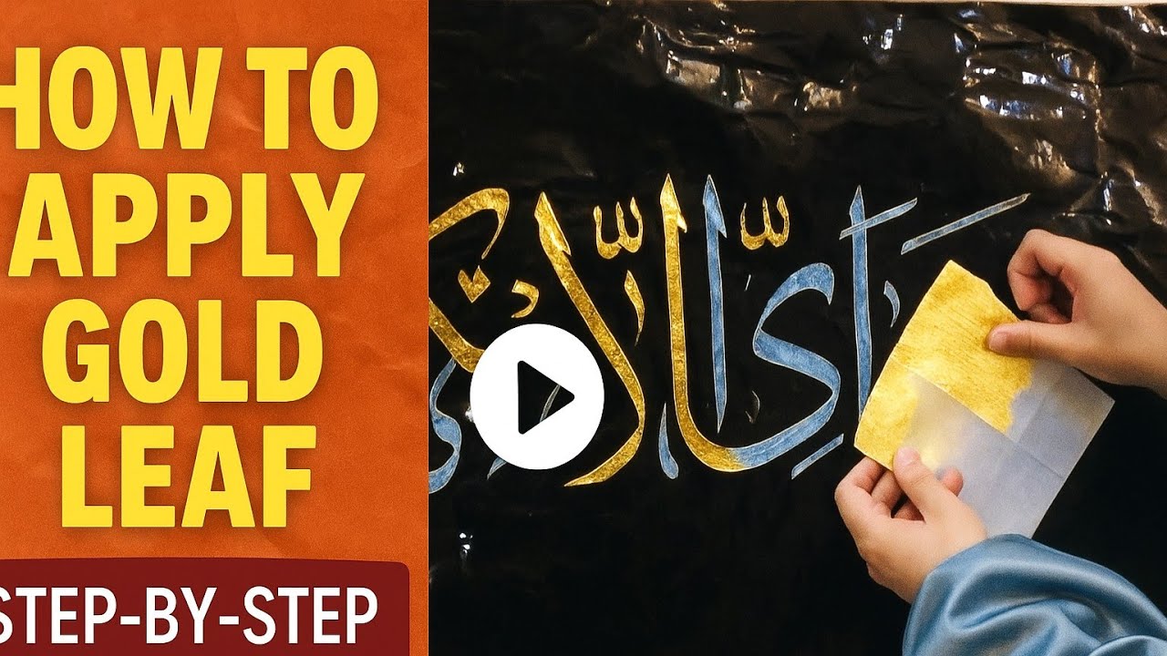 🌟How to Apply Gold Leaf Like a Pro! 🖌️ "Gold Leaf Magic: Step-by-Step Application Guide!"✨