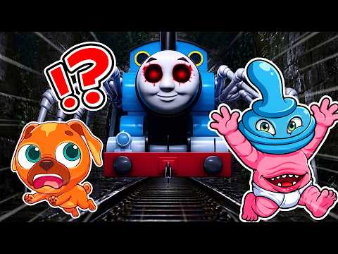 Binky Drinky & Chompy Chasey can ESCAPE The Tunnel 2 EVIL THOMAS EXE… In Roblox !!!