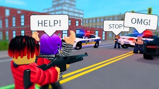 He Lost The Race And GOT MAD! Crazy Shoot Out From The COPS!!! (Roblox)