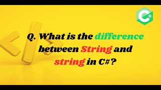 Difference between String & string in C#