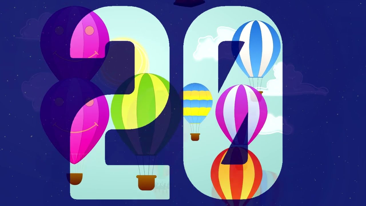 1 to 20 | Learn Numbers 1 - 20 | Number Song | Hot Air Balloons | Counting numbers l One Two three