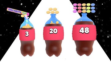 Mentos Cola 3D Game | All Levels Walkthrough Gameplay | mentos vs coca cola Part Level 1 - 10