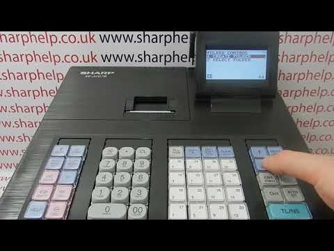 How To Program Till From SD Card Sharp XE-A207 XE-A207B XE-A207W