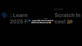 free SQL courses #ytshorts #explore #love #like #trending #viral