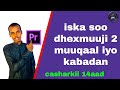 14-- Iska soo dhex muuji 2 muuqaal iyo kabadan -adobe premiere pro video editting( opacity)