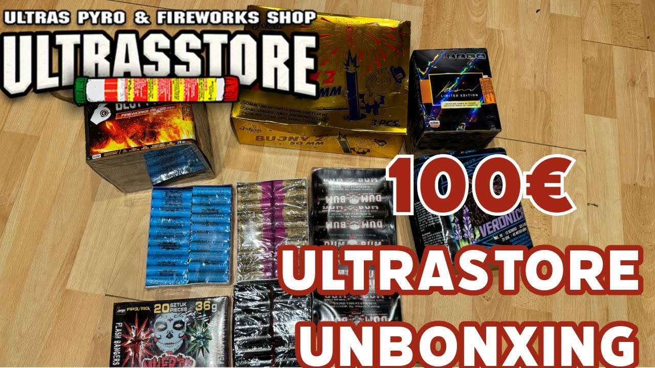 Ultrastore Feuerwerk Unboxing +Zünden 2024/25 