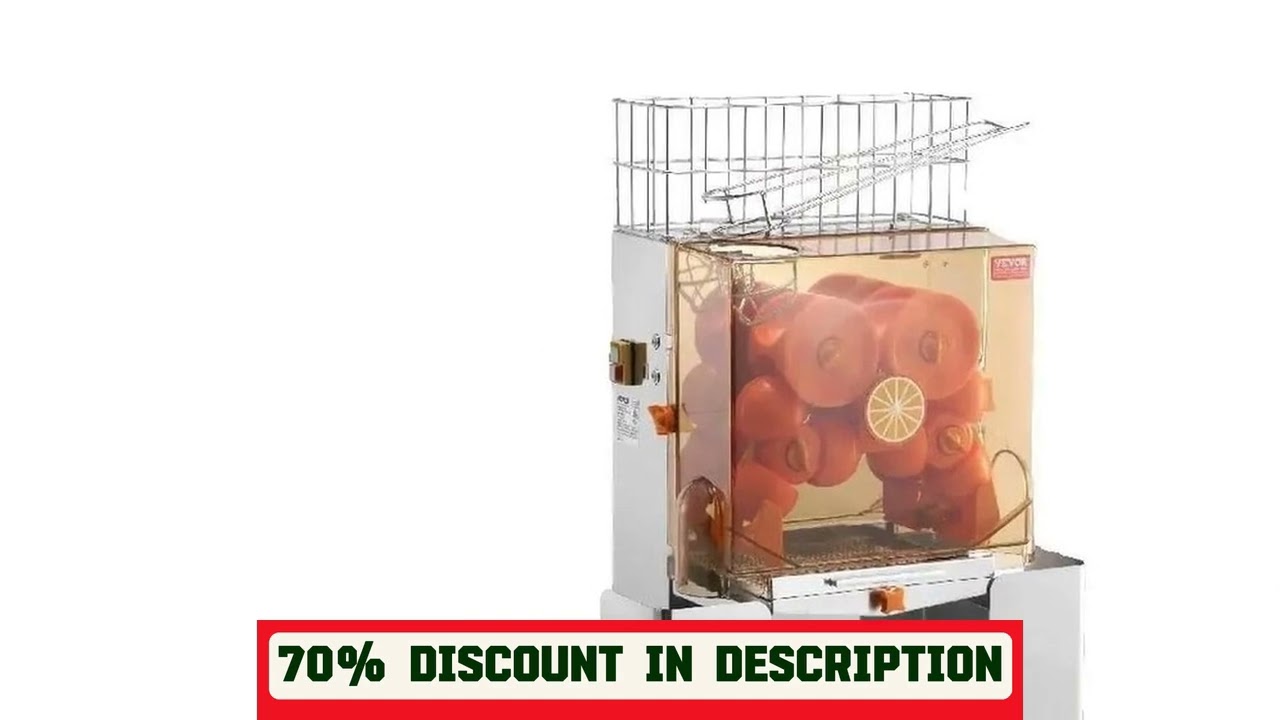 A must-have product! SucceBuy Commercial Orange Juicer Machine Automatic Juice Extractor Stainless