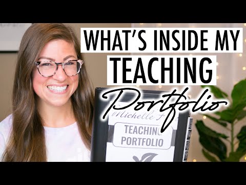 Video: How To Make A Teacher Portfolio
