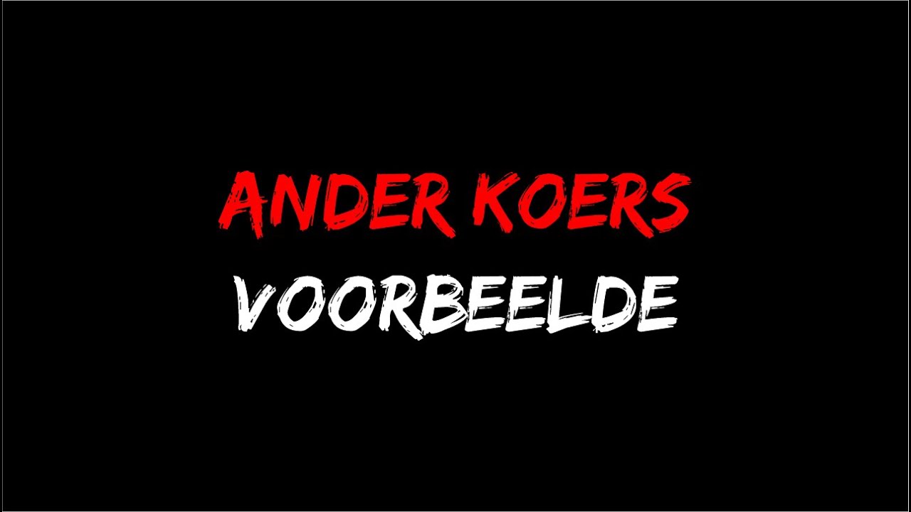 Koers | Ander tipe koers voorbeelde