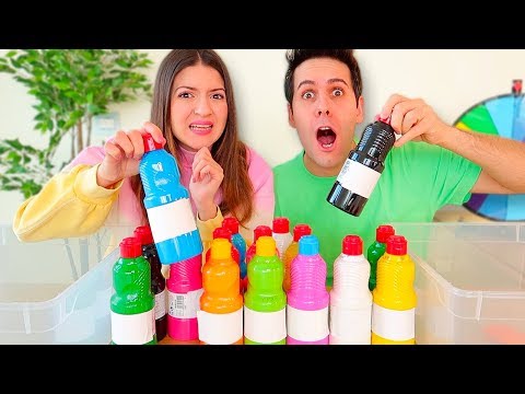 NON SCEGLIERE IL COLORE A TEMPERA SBAGLIATO! (Slime Challenge)