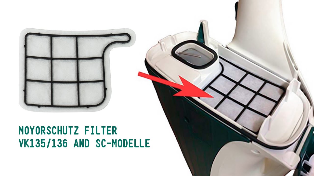 Vorwerk KoBold VK135 VK136 Vacuum Cleaner Filter