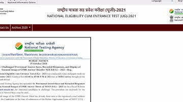 Challenge of provisional answer key, Recorded responses,OMR answer sheet for #neet2021 #neet #neetug