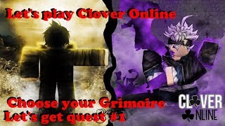 Clover Online Roblox - Choose Your Grimoire