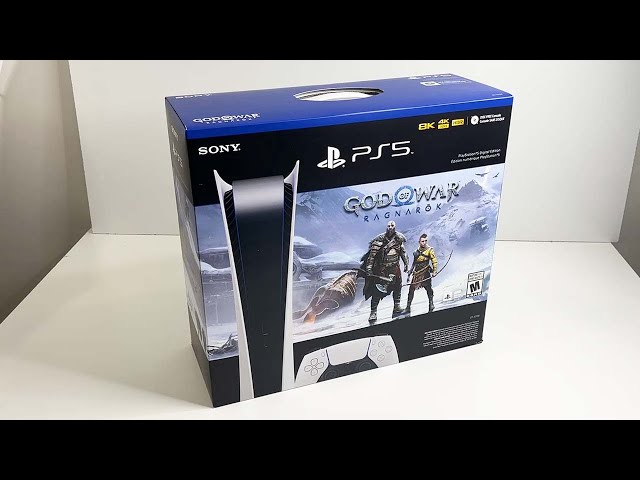 Console Playstation 5 + God of War Ragnarök, 825GB, White, Com 1