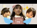 【お世話ごっこ】ほのちゃんママがりんちゃん赤ちゃんとむーくん赤ちゃんにミルクをあげるよ❤️ おままごと