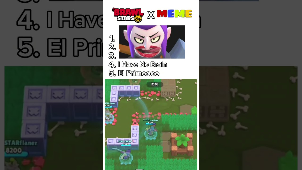 Конец😭 Топ-5 мемов в Brawl Stars 